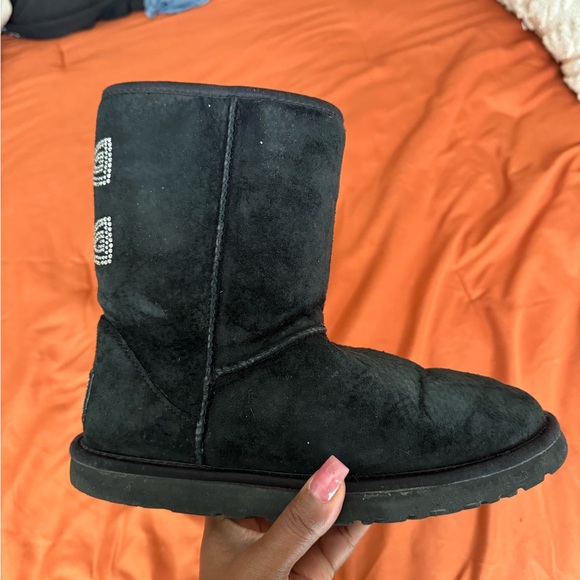 Black Bailey Bow Uggs with Swarovski Crystals - Picture 6 of 6